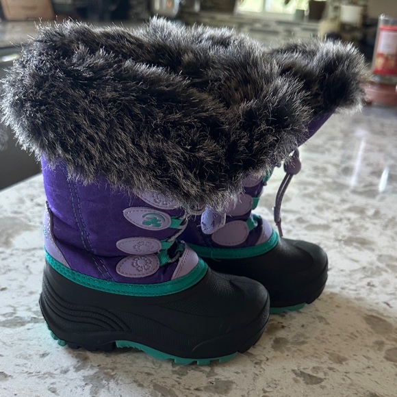 Kamik Girls Toddler 6 Purple Waterproof Winter Snow Gypsy Boots - Picture 1 of 7
